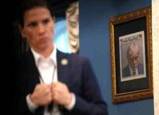 Trump Mugshot Displayed Outside Oval Office trump-mugshot-displayed-outside-oval-office