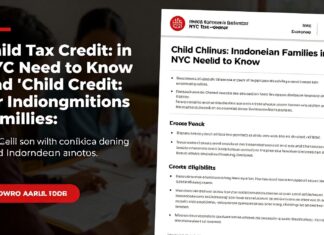 Child Tax Credit: What Indonesian Families in NYC Need to Know