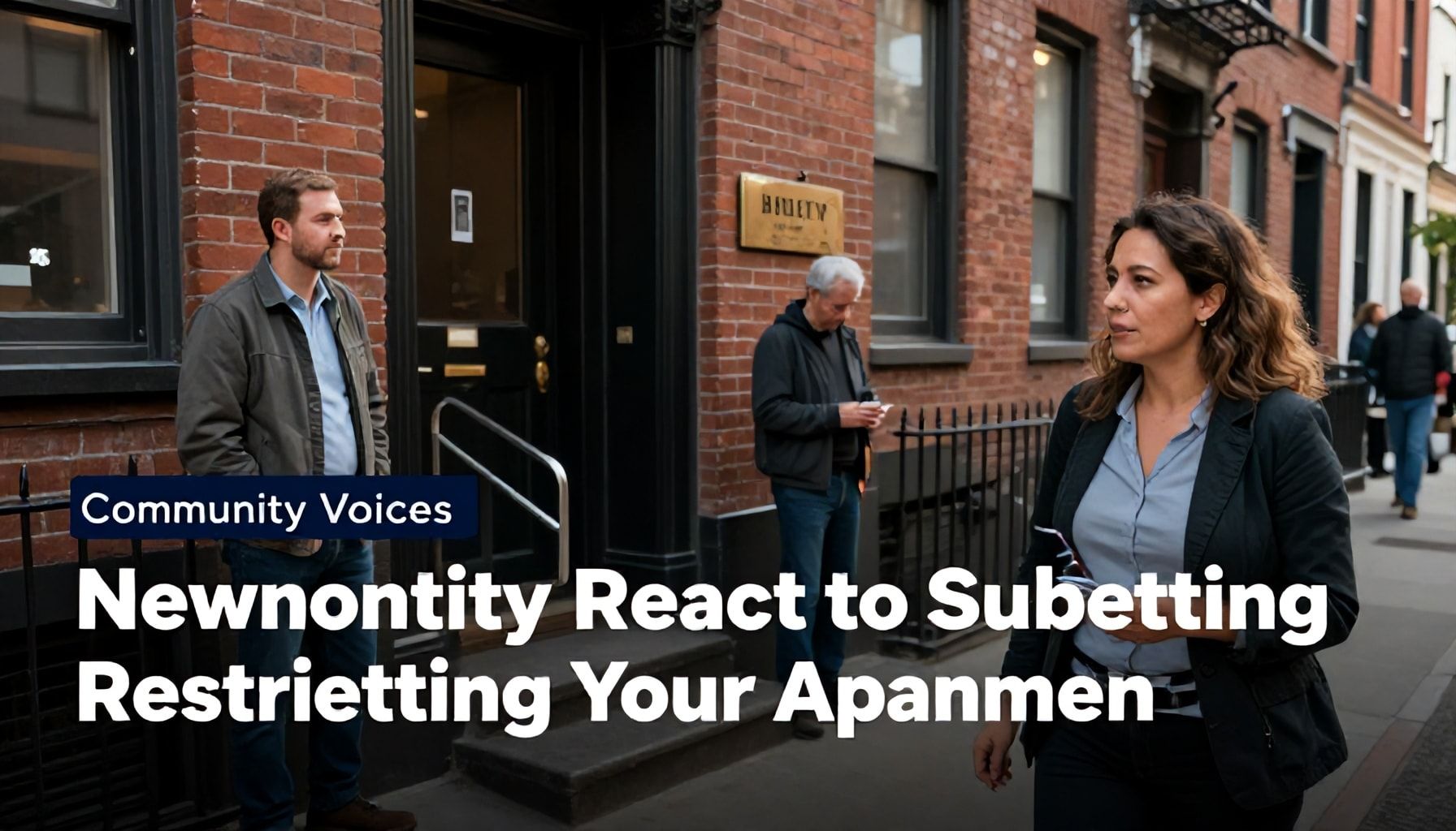 Community Voices: New Yorkers React to Subletting Restrictions