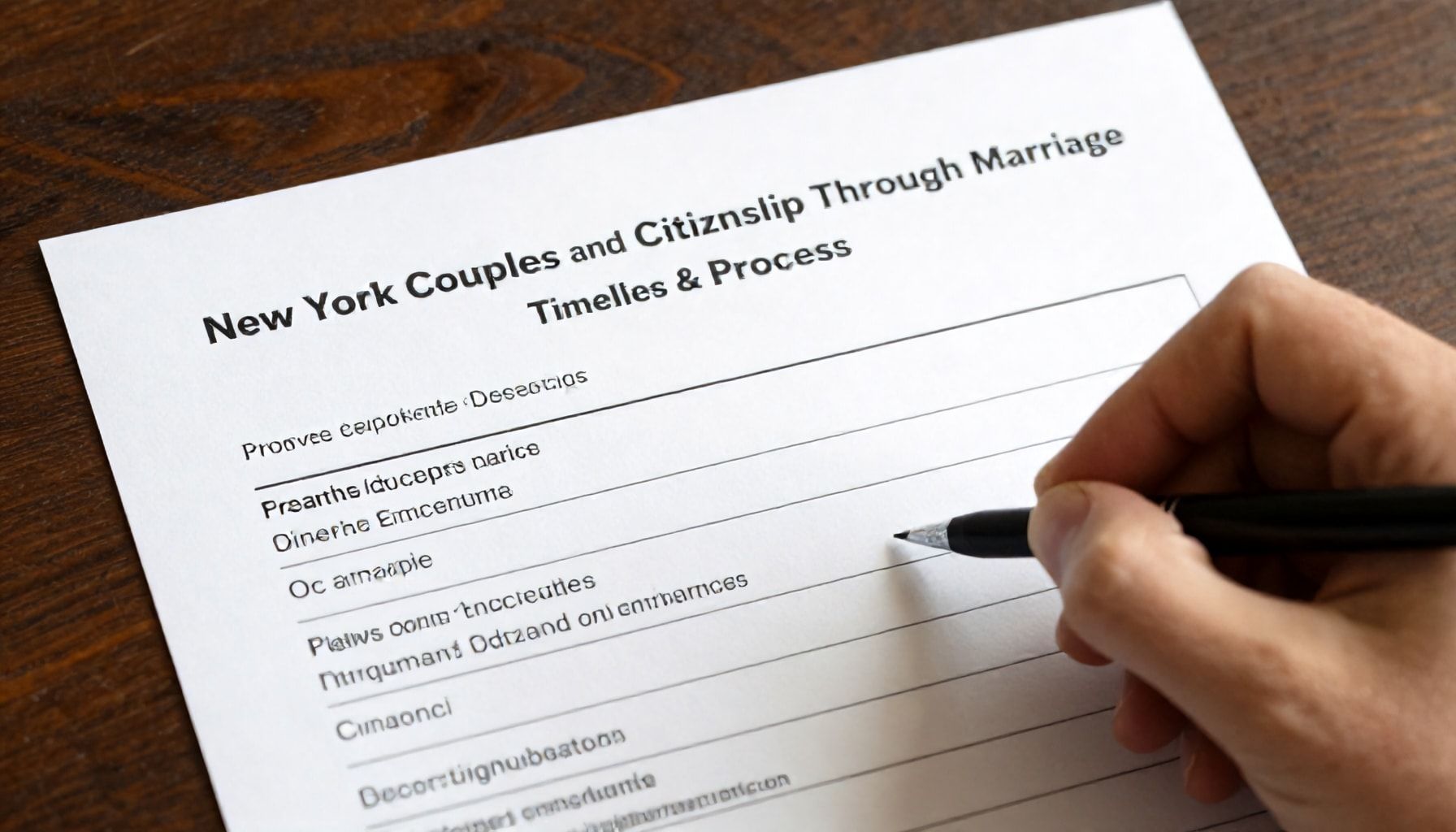 Document Checklist for New York Couples