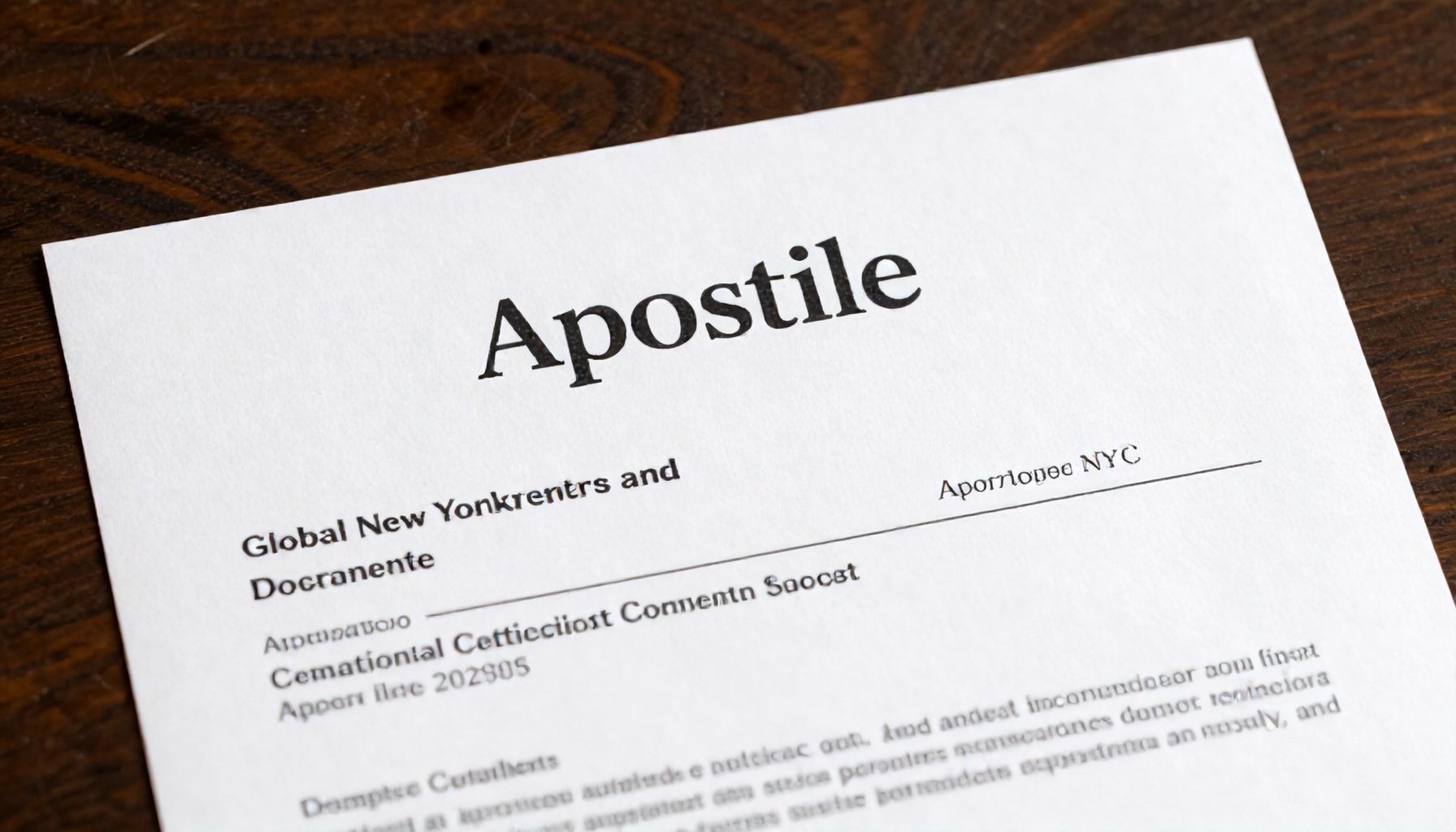 How Apostille Certification Impacts Global New Yorkers