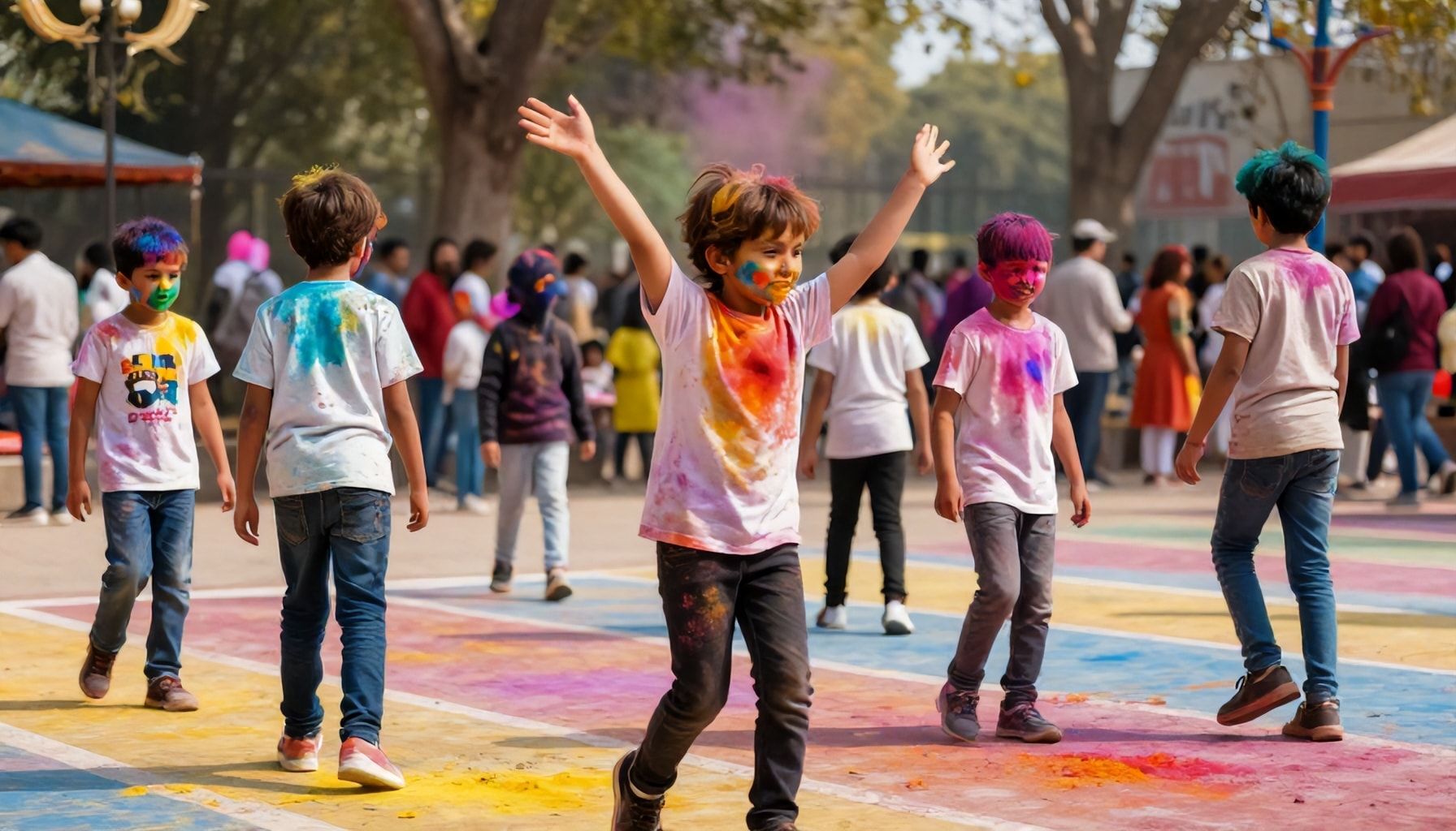 How local parks transform into colorful canvases