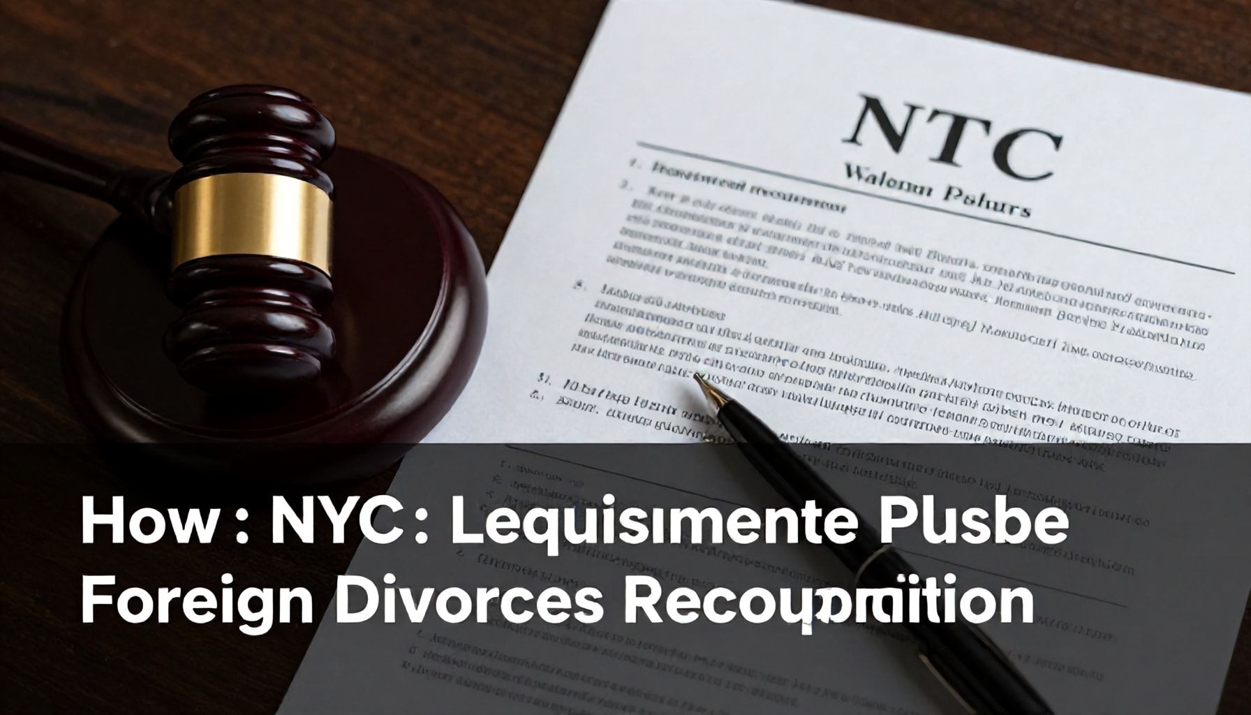 How NYC's Legal System Handles Foreign Divorces