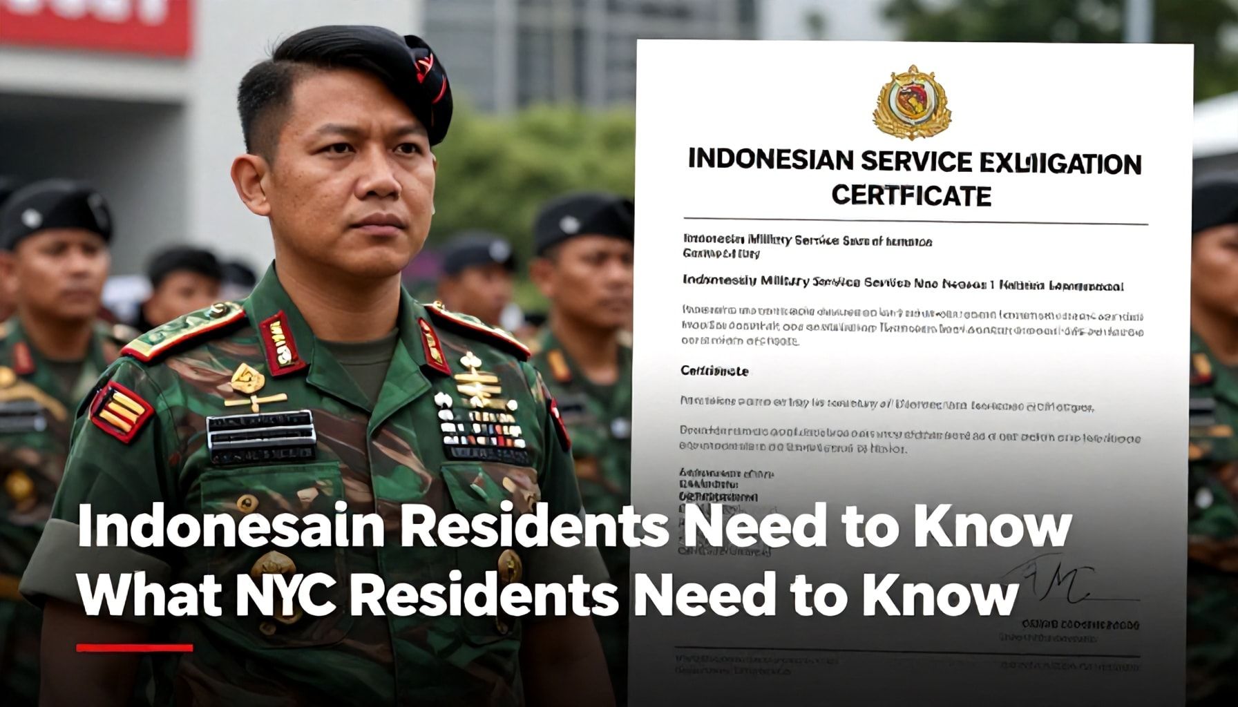 Indonesian Military Service Exemption: What NYC Residents Need to Know