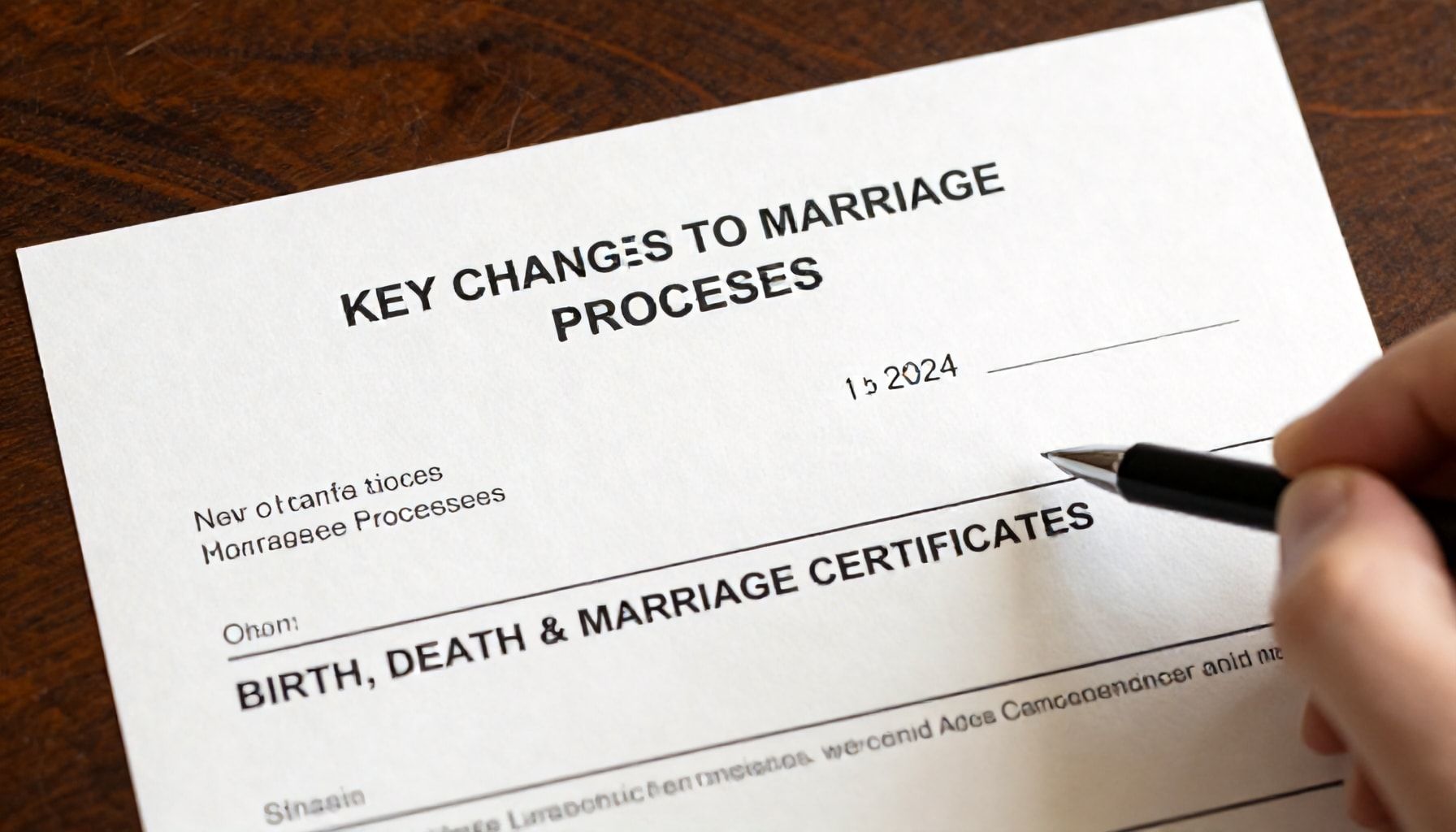 Key Changes to Marriage Certificate Processes in 2024
