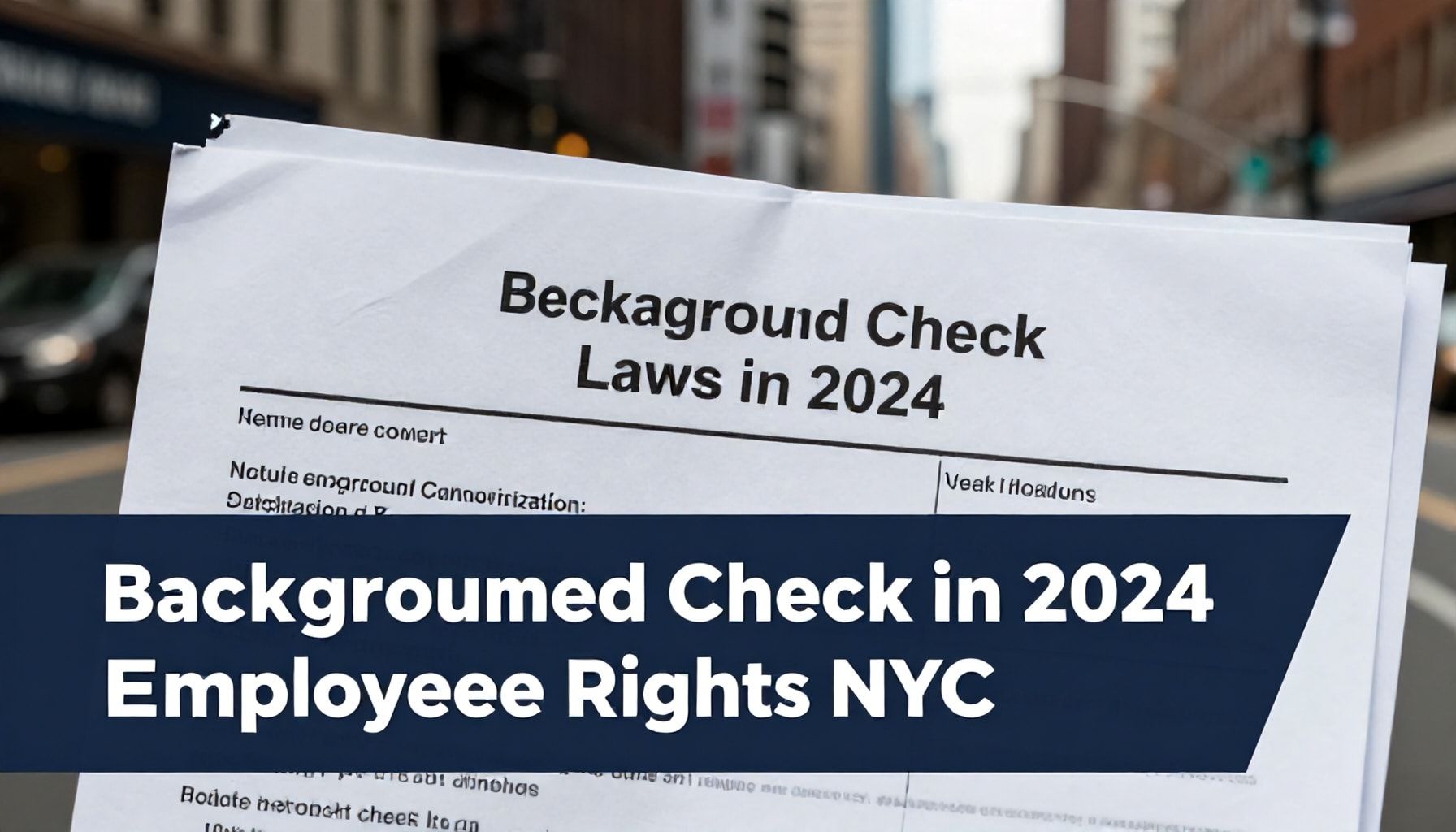 Key Changes to NYC Background Check Laws in 2024