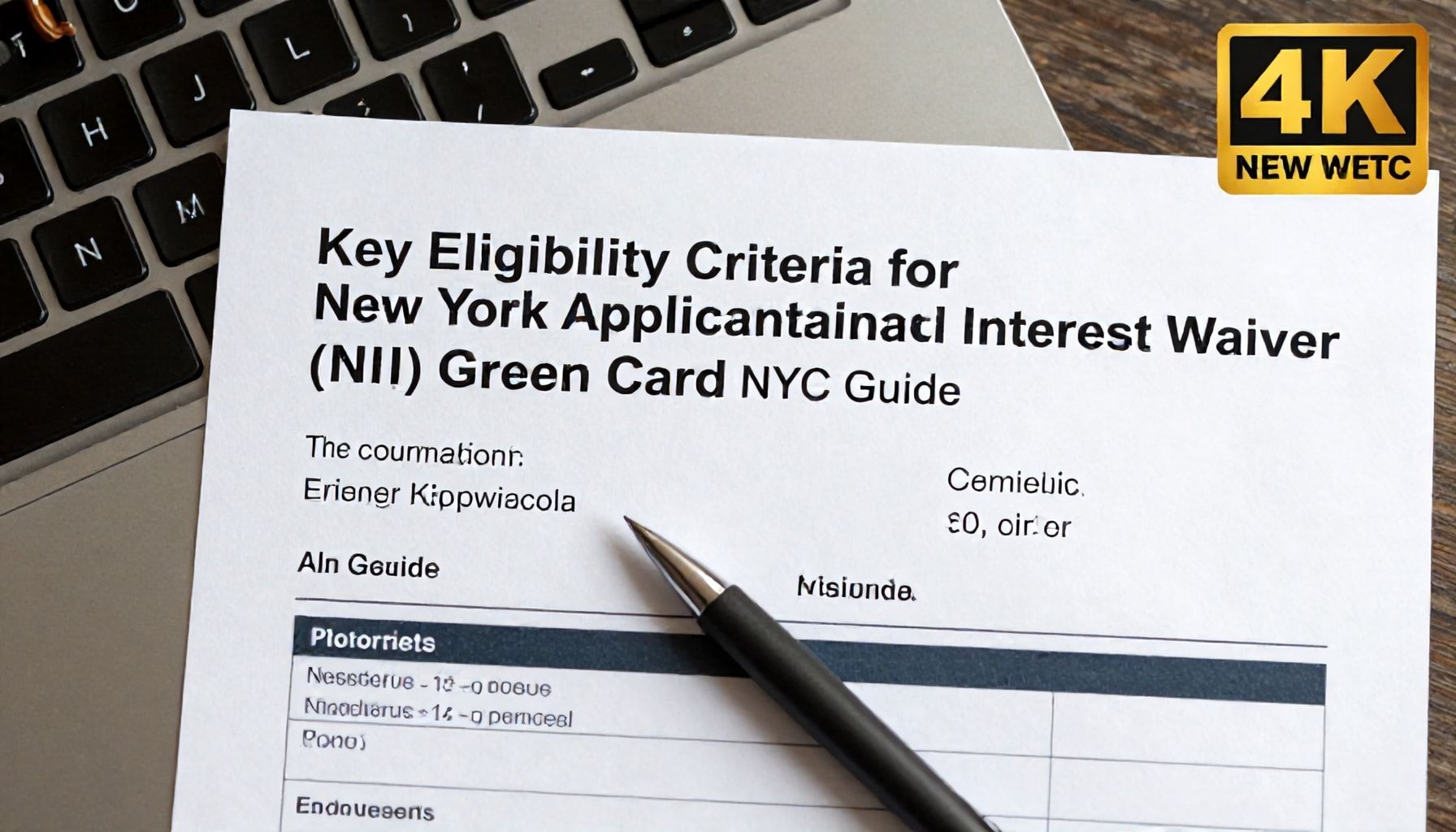 Key Eligibility Criteria for New York Applicants