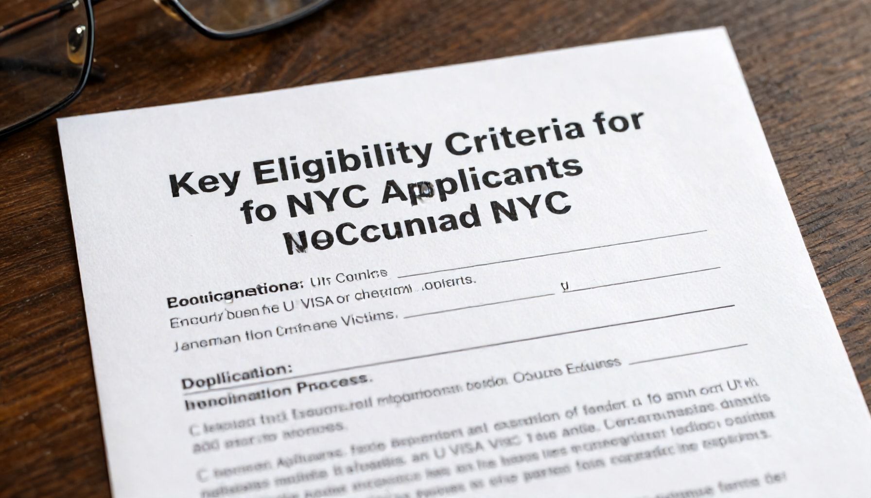 Key Eligibility Criteria for NYC Applicants