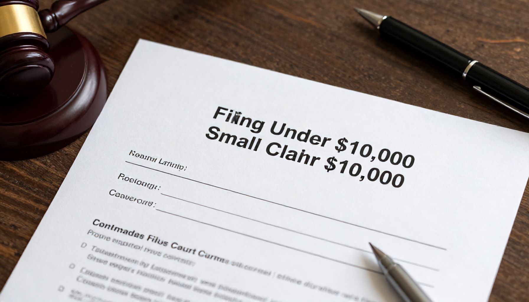 Key Rules and Limits for Filing Under $10,000