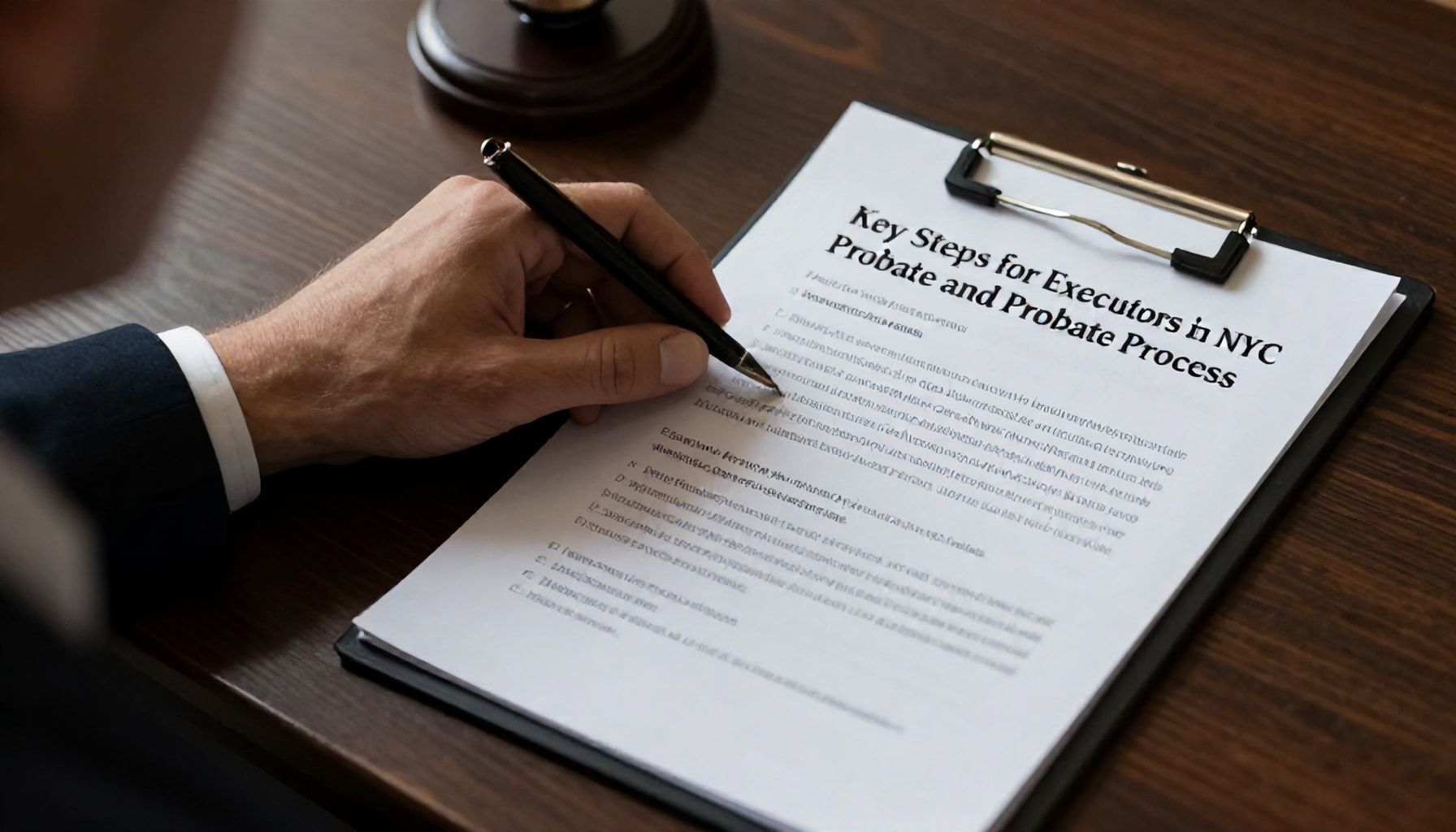 Key Steps for Executors in NYC Probate