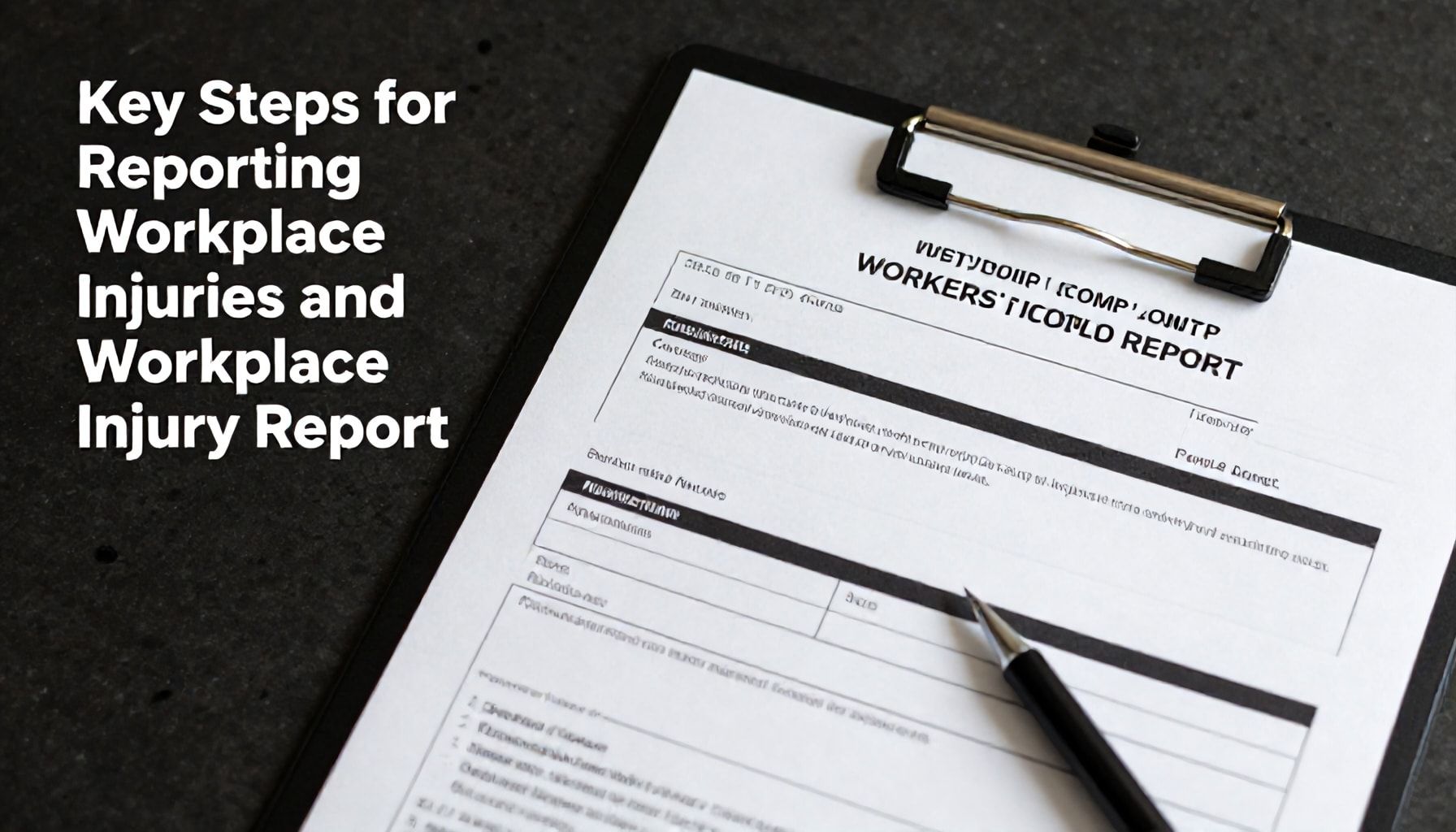 Key Steps for Reporting Workplace Injuries