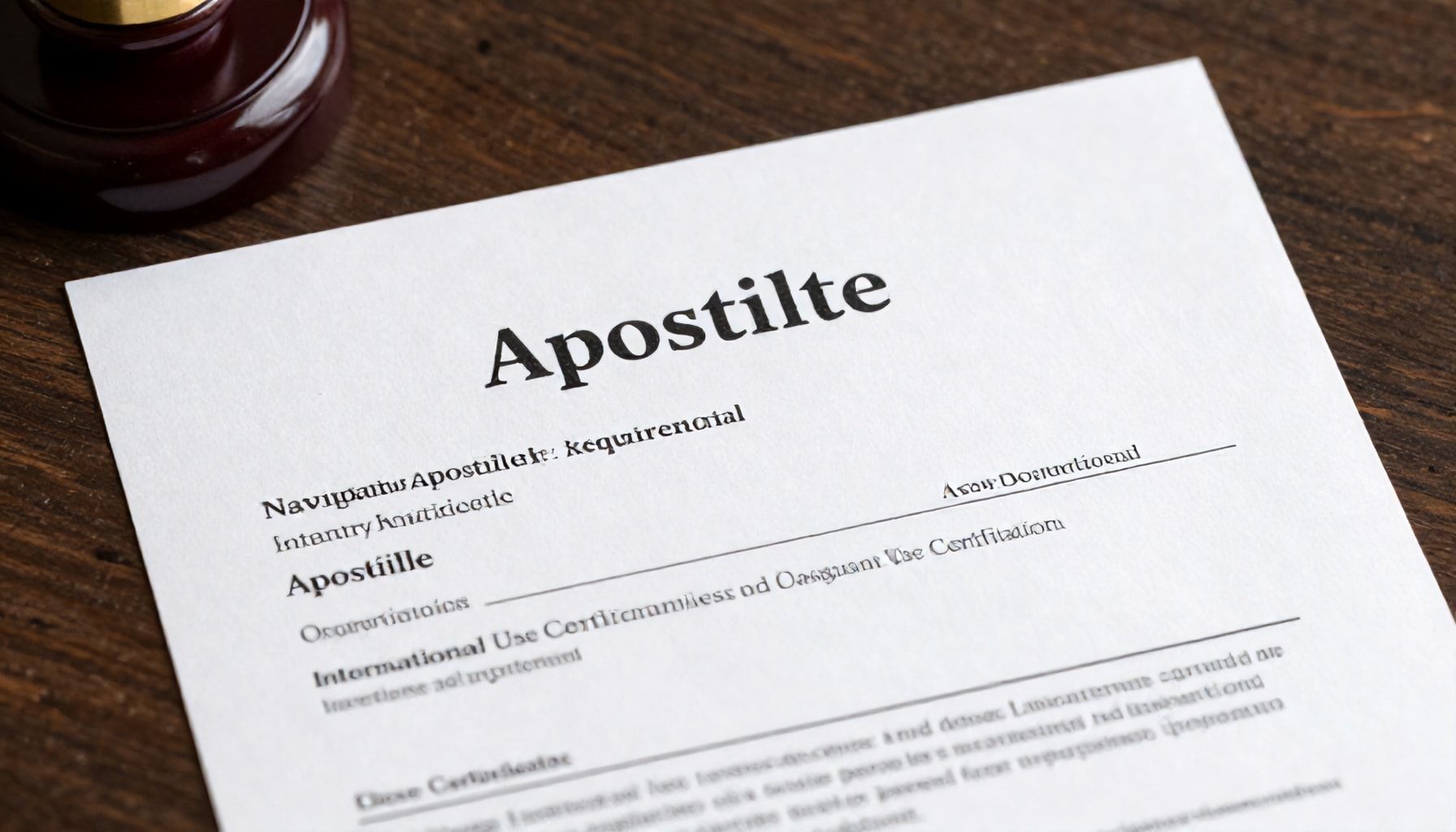 Navigating Apostille Requirements for International Opportunities