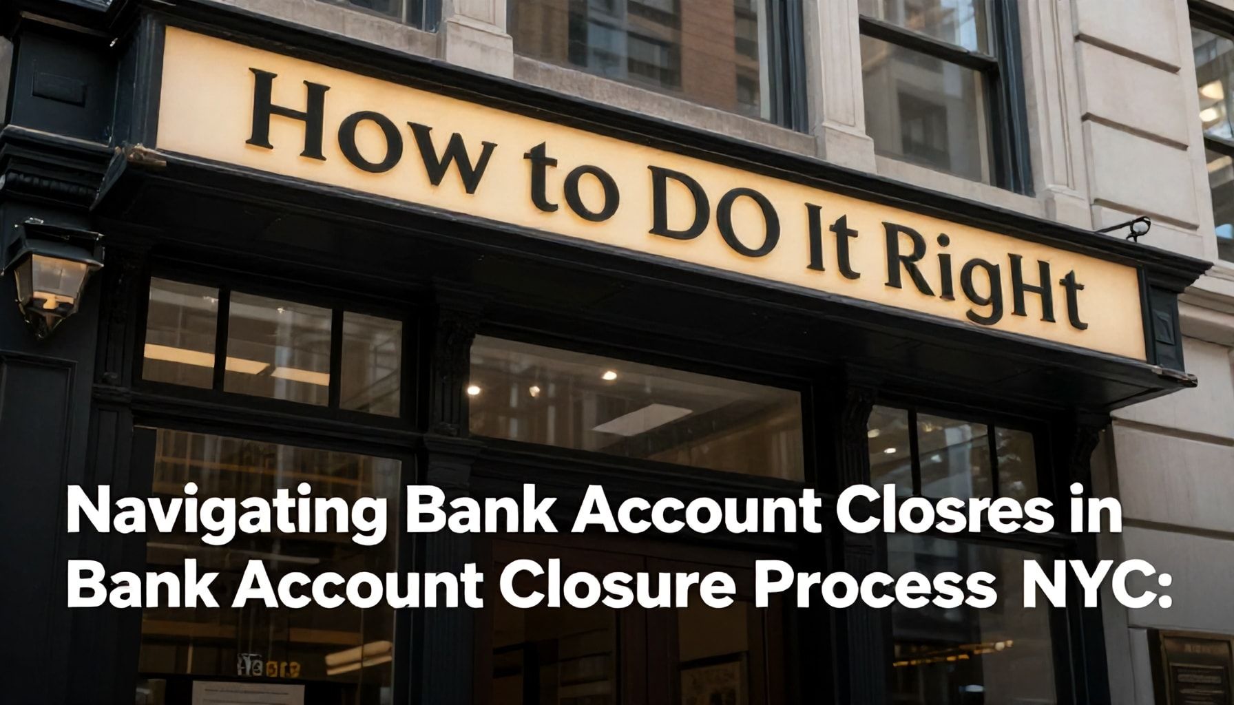 Navigating Bank Account Closures in New York