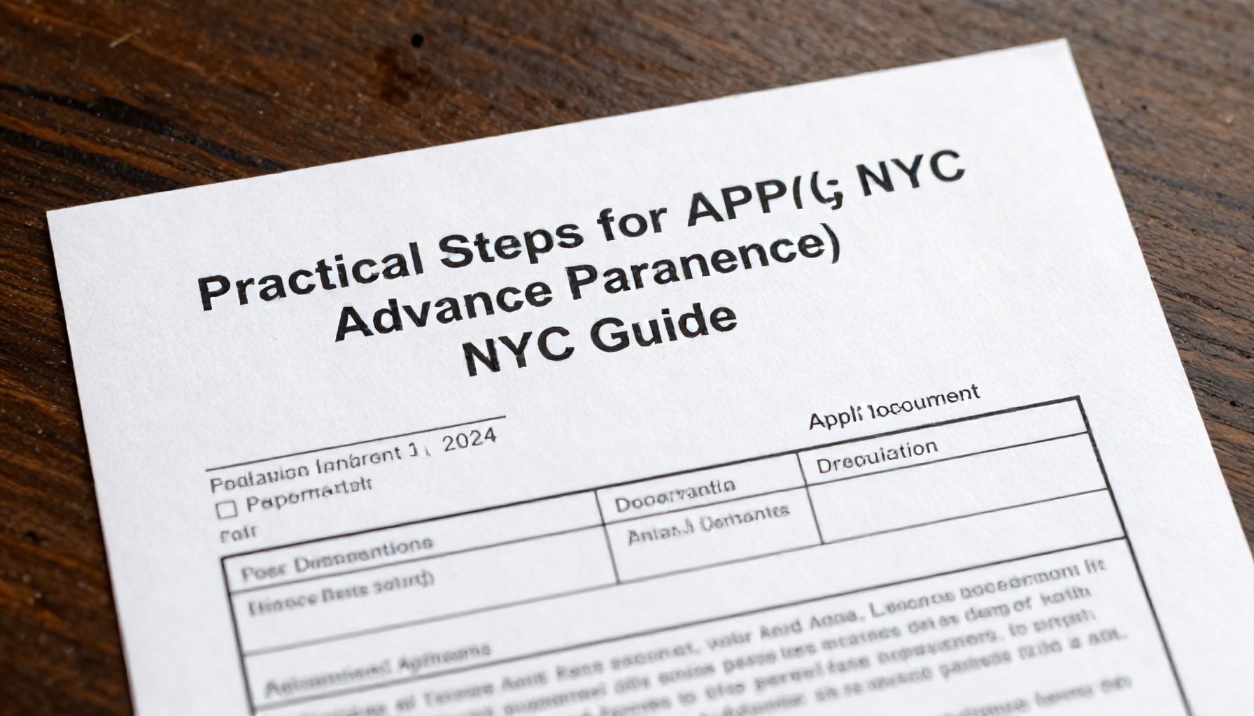 Practical Steps for Applying in NYC