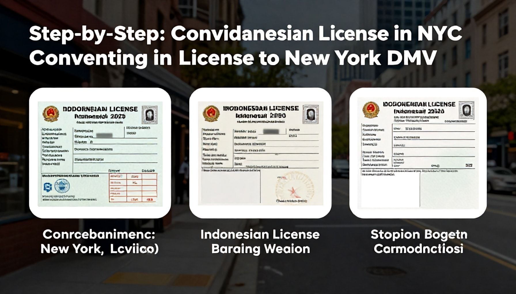 Step-by-Step: Converting Your Indonesian License in NYC