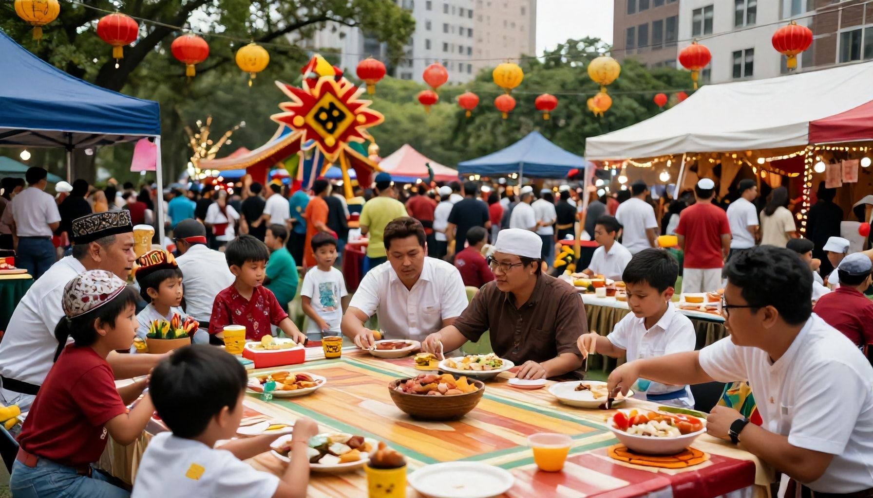 The Vibrant Games and Feasts of Indonesian Eid