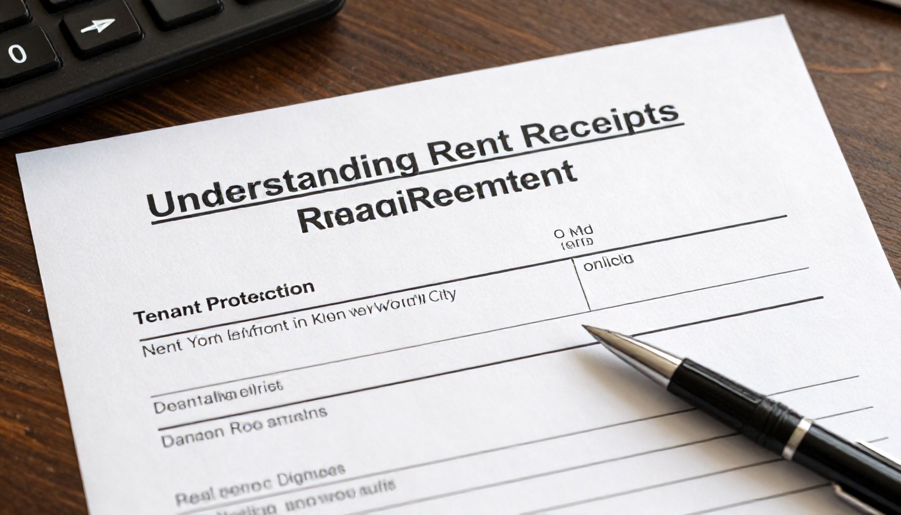 Understanding Rent Receipts in New York City