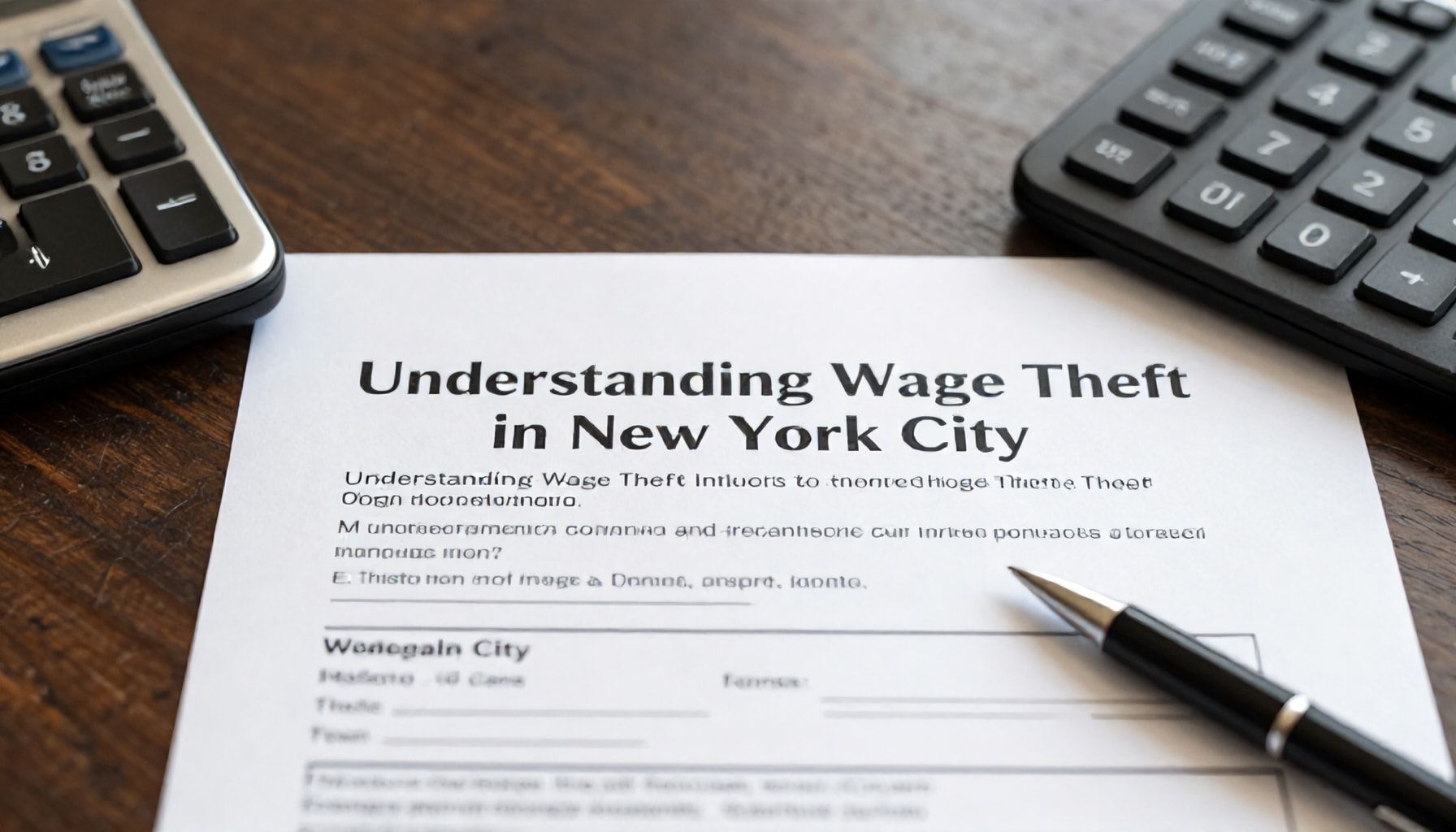 Understanding Wage Theft in New York City