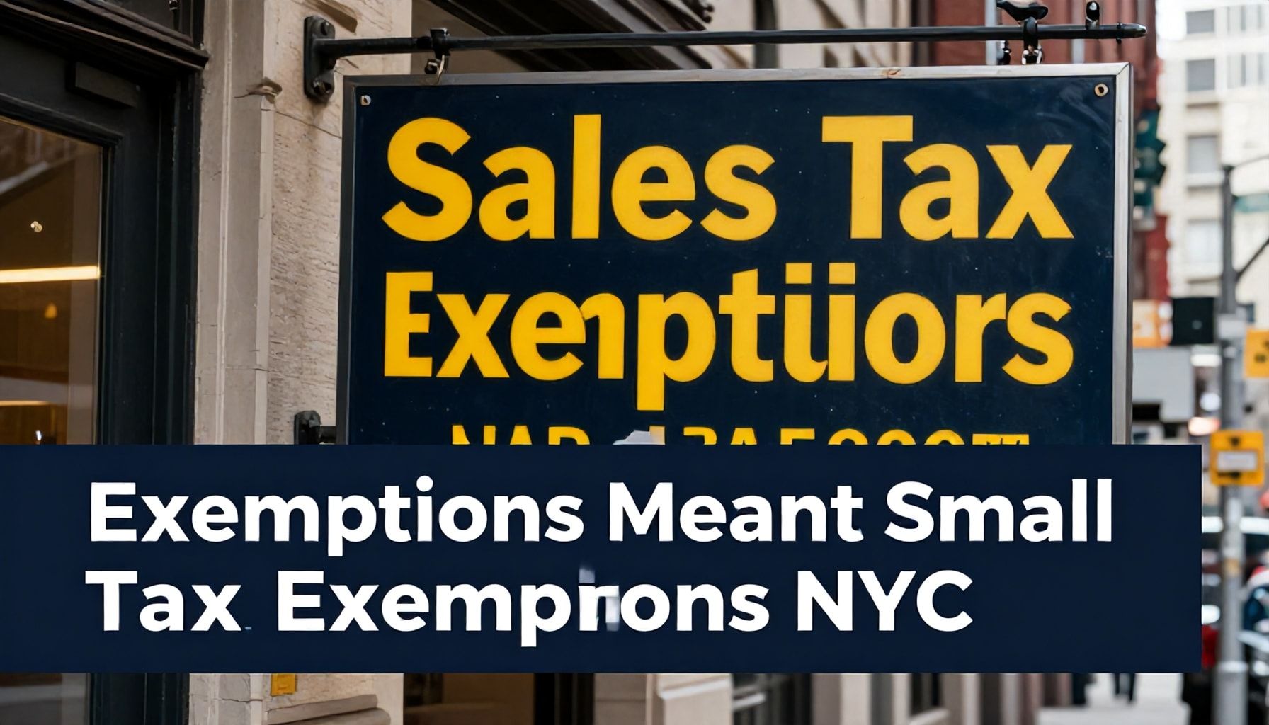 What NYC Sales Tax Exemptions Mean for Small Businesses