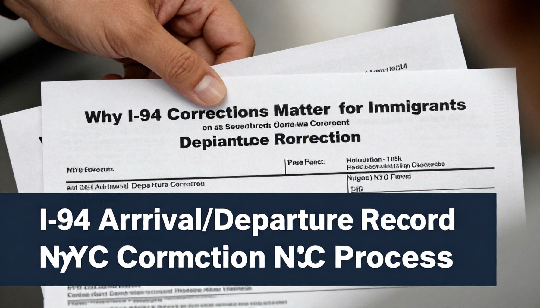 Why I-94 Corrections Matter for Immigrants