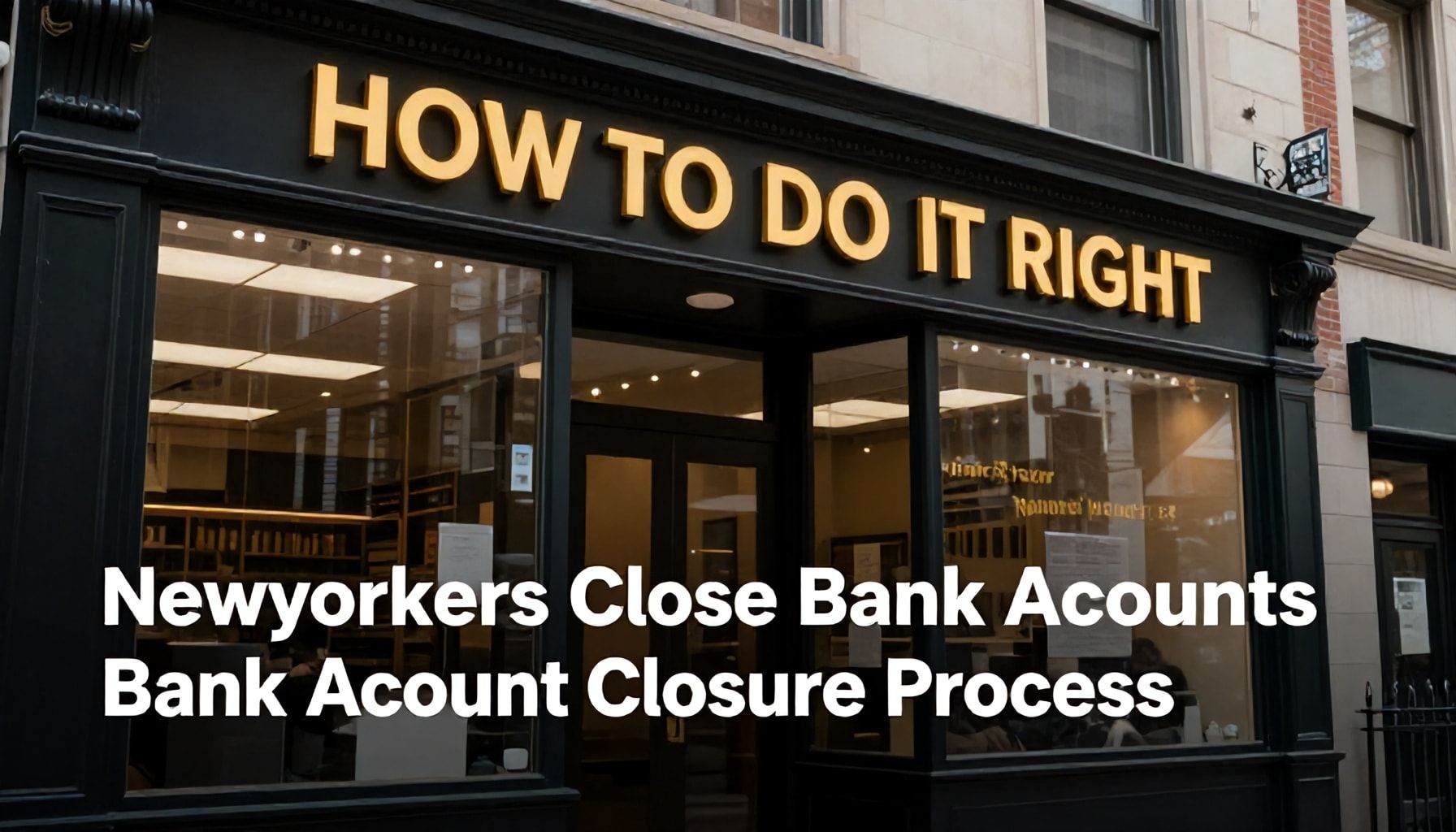 Why New Yorkers Close Bank Accounts