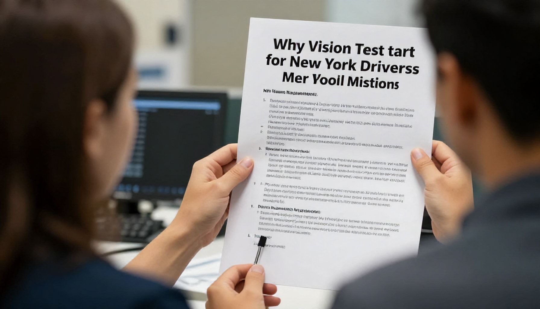 Why Vision Tests Matter for New York Drivers