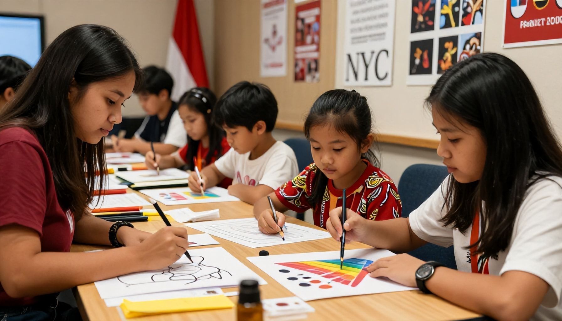 Young Artists Celebrate Indonesian Heritage in Queens